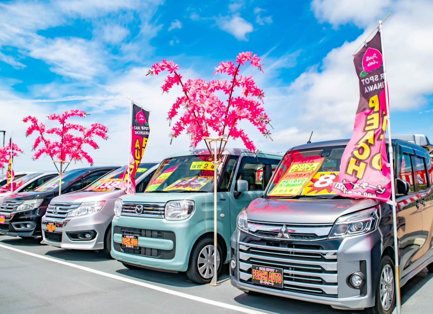 PEACH AUTOハイサイフェアの様子